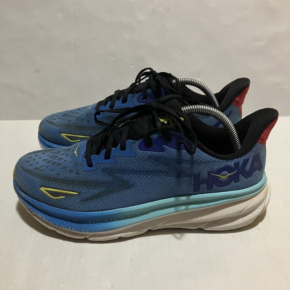 Hoka One One Clifton 9 Size 9.5 D Mens Running Shoes Blue